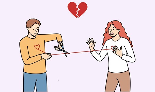 đổ vỡ hôn nhân cặp đôi chia tay tan vỡ tình cảm buồn đau