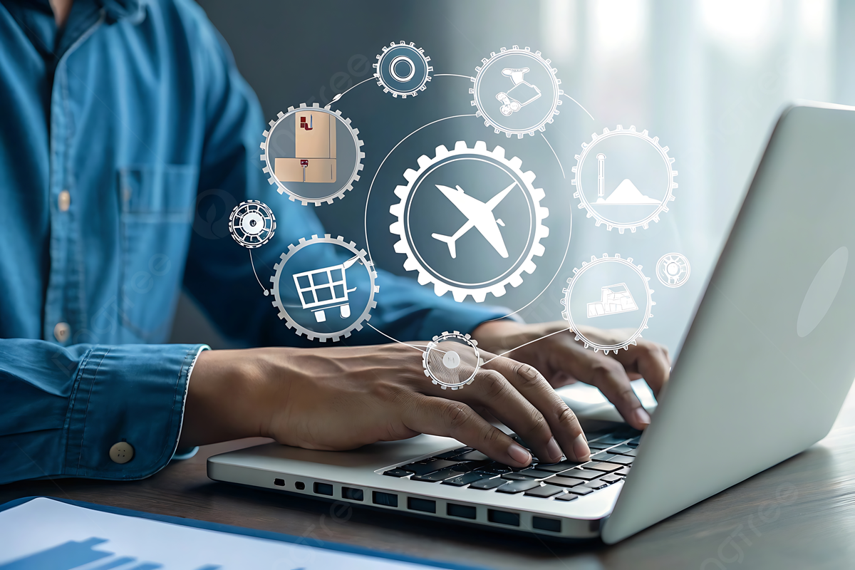 AI quản lý logistics và chuỗi cung ứng tự động trên máy tính